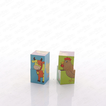 Кубики шумелки Моя буренушка 4шт - фото 360