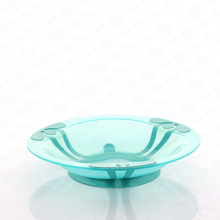 Тарелка Kidfinity плоская на присосе зеленая 400мл с 4мес - фото 360