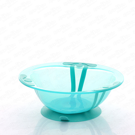 Тарелка Kidfinity глубокая на присосе зеленая 300мл с 4мес - фото 360