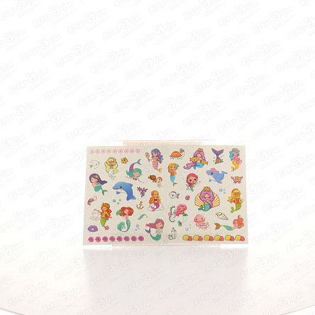 Наклейки-татуировки светящиеся Русалки 3листа - фото 360