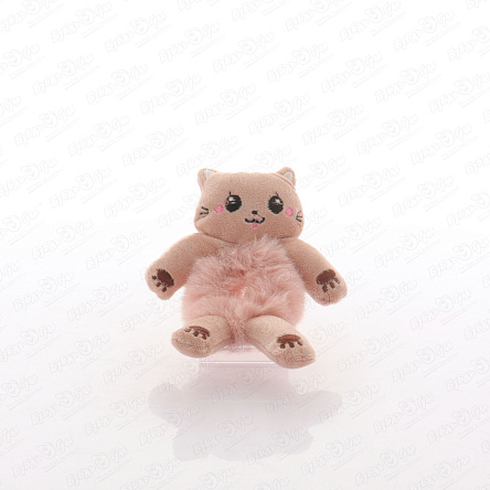 Резинка для волос меховая Котик - фото 360