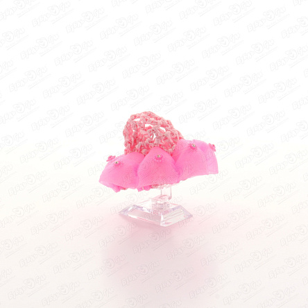 Сетка для волос со стразами розовая   - фото 360