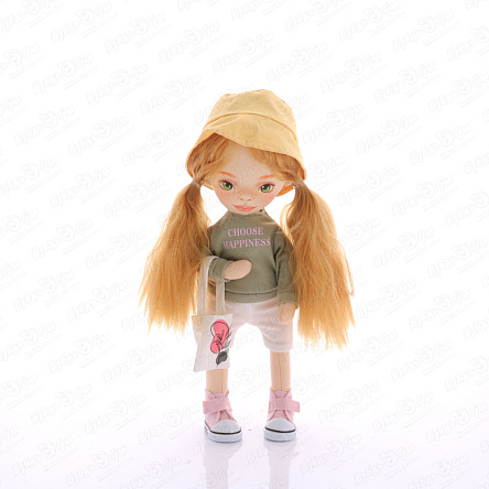 Кукла Санни Sweet sisters мягкая подвижная с рыжими волосами в зеленой толстовке - фото 360
