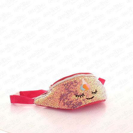 Сумка-бананка с пайетками с ушками в ассортименте - фото 360