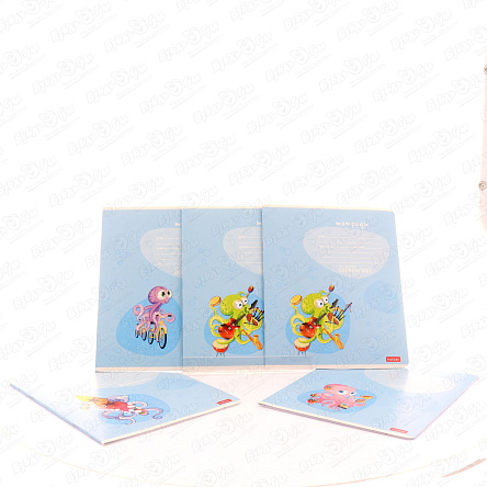 Тетрадь Осьминожки косая линия 12л в ассортименте - фото 360 Тетрадь Осьминожки косая линия 12л в ассортименте - фото 360