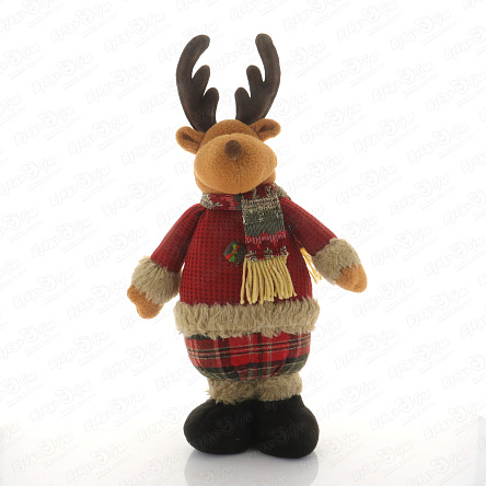 Декор новогодний мягкий Олень 46см - фото 360