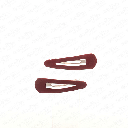 Заколки матовые бордовые - фото 360 Заколки матовые бордовые - фото 360