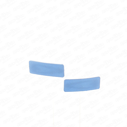 Заколки матовые прямоугольные голубые - фото 360