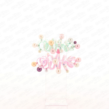 Резинки-пружинки Lilly & Mia неоновые цвета с бусинами в ассортименте - фото 360