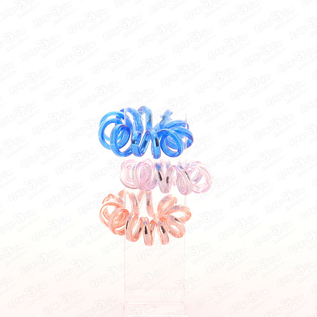 Резинки-пружинки Lilly & Mia металлик полупрозрачные в ассортименте - фото 360