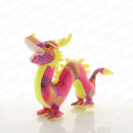 Игрушка мягкая Китайский дракон розовый 31см - фото 360