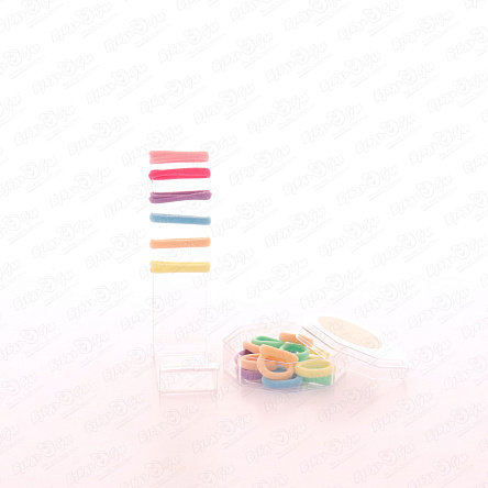 Резинки базовые разноцветные в маленькой тубе - фото 360