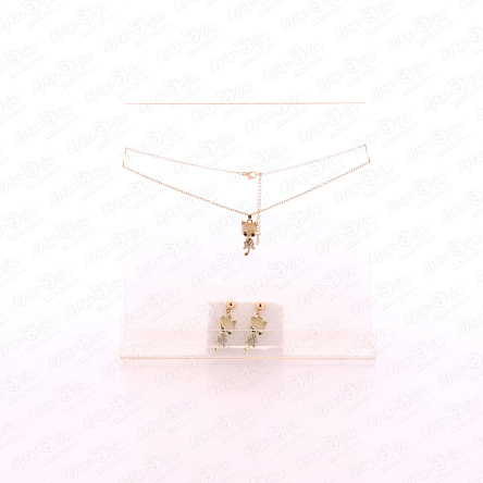 Набор украшений сережки и подвеска Lilly & Mia Котики - фото 360