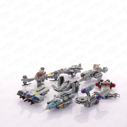 Конструктор Lanson Toys Военные космические корабли 8в1 в ассортименте - фото 360
