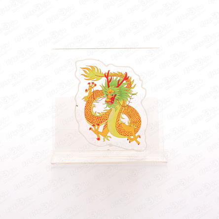 Наклейка Дракон Восточный новогодний оранжевый 15см - фото 360 Наклейка Дракон Восточный новогодний оранжевый 15см - фото 360