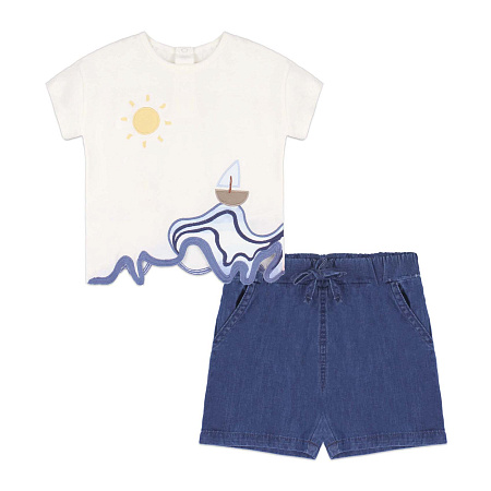 Комплект Bebetto футболка с аппликацией и шорты