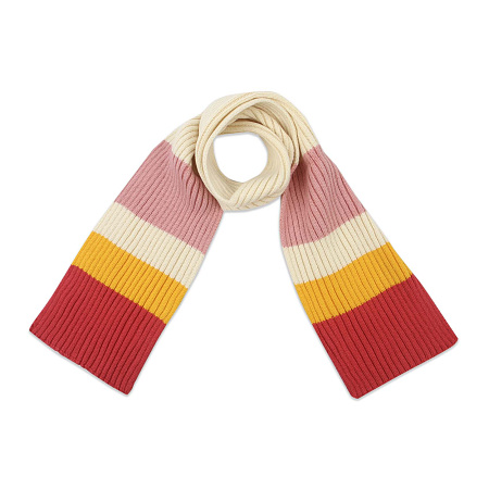 Шарф Lanson Kids с широкими полосами разноцветный