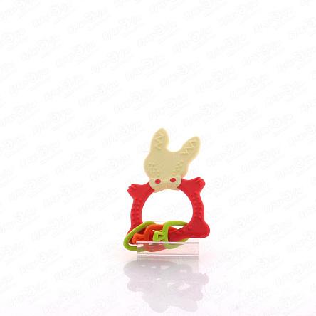 Прорезыватель Bunny Teether коралловый с 3мес - фото 360