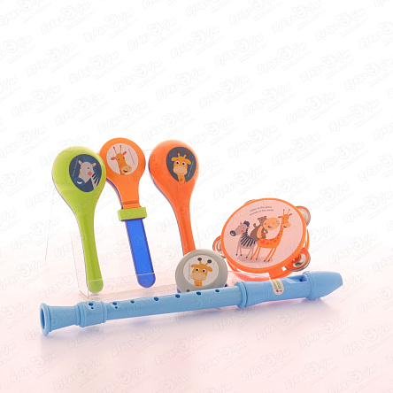 Набор музыкальных игрушек Lanson Toys Веселые звери 6предметов с 3лет - фото 360