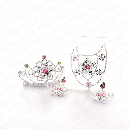 Набор аксессуаров маленькая принцесса корона колье и сережки  - фото 360