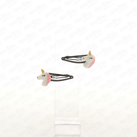 Заколки для волос с единорогами 2шт - фото 360