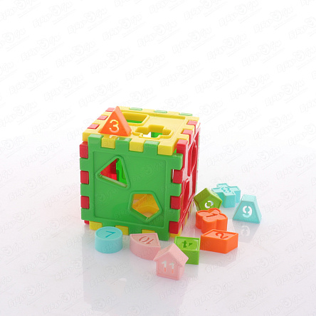 Сортер Кубик в наборе с геометрическими формами - фото 360