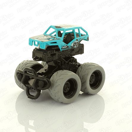 Машинка BIG FOOT BOUNCING CAR Багги инерционная подпрыгивающая голубая  - фото 360