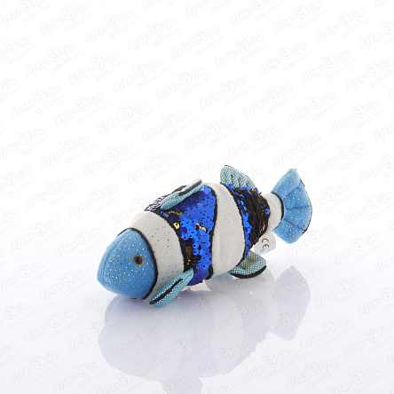 Игрушка мягкая Рыба-Клоун в пайетках - фото 360