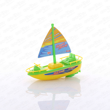 Парусник Lanson Toys моторизированный на батарейках зеленый  - фото 360