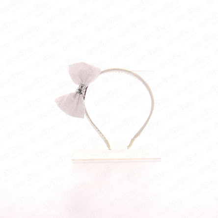 Ободок с блестящим бантиком в ассортименте - фото 360