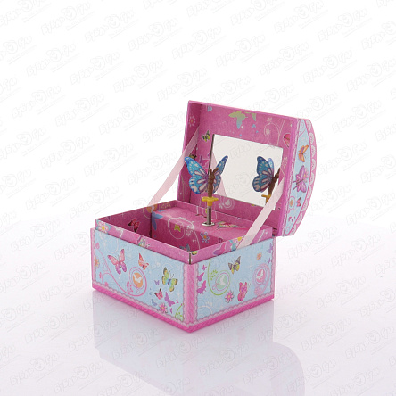 Шкатулка музыкальная Сундучок Бабочка - фото 360