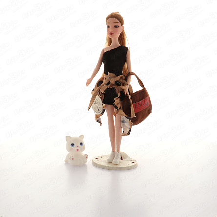Кукла Lanson Toys с котенком с аксессуарами 35см  - фото 360