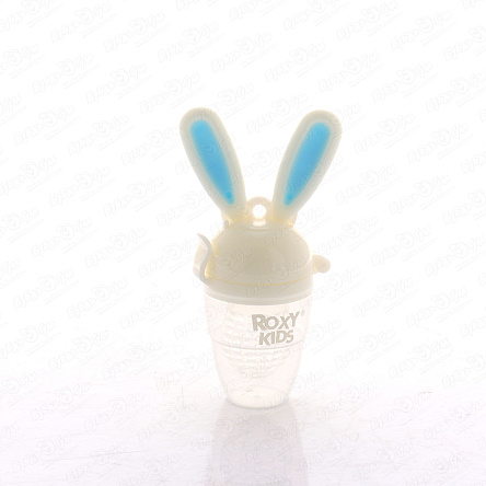 Ниблер ROXY KIDS BUNNY TWIST синие ушки с силиконовой сеточкой с 6мес - фото 360