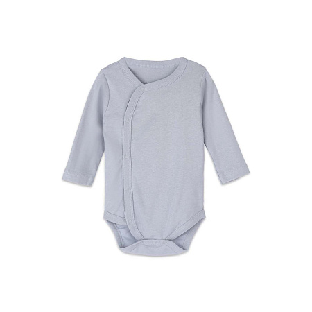 Боди однотонное с кнопками голубое