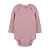 Боди с длинным рукавом однотонное темно-розовое
