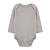 Боди с длинным рукавом однотонное серое
