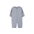 Комбинезон на манжете однотонный голубой