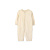 Комбинезон на манжете однотонный бежевый