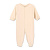Комбинезон со ступней однотонный на кнопках бежевый