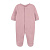 Комбинезон со ступней однотонный темно-розовый