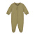 Комбинезон со ступней однотонный темно-зеленый