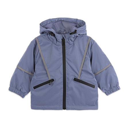 Ветровка Lanson Kids с декоративными полосками с карманами синяя