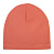 Шапочка трикотажная однотонная коралловая 