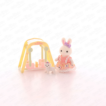 Игровой набор Питомец миниатюрный Кролик с качелей - фото 360