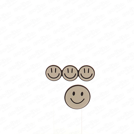 Заколки Смайлы черно-белые - фото 360