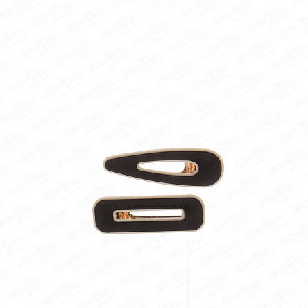 Заколки глянцевые черные - фото 360