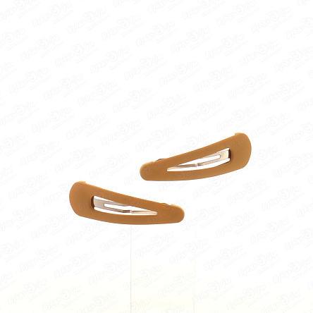 Заколки матовые горчичные - фото 360