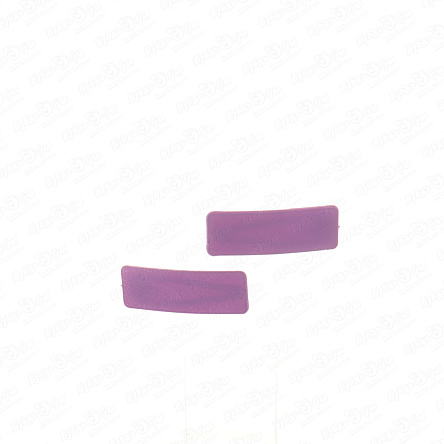 Заколки матовые прямоугольные сиреневые - фото 360