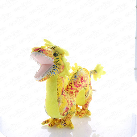 Игрушка мягкая Китайский дракон желтый 36см - фото 360