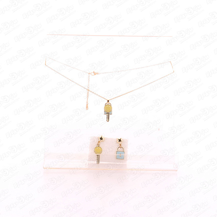 Набор украшений Lilly&Mia сережки и подвеска Ключики-замочки - фото 360